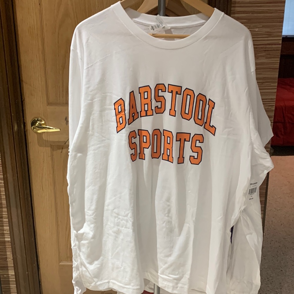 Barstool Sports White Long Sleeve